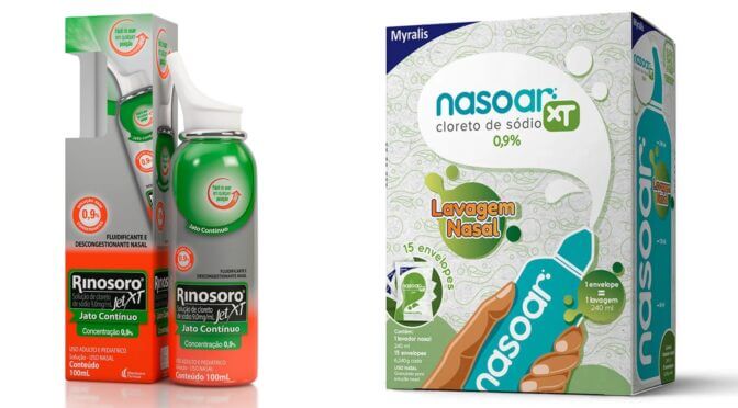 dispositivos de lavagem com xilitol