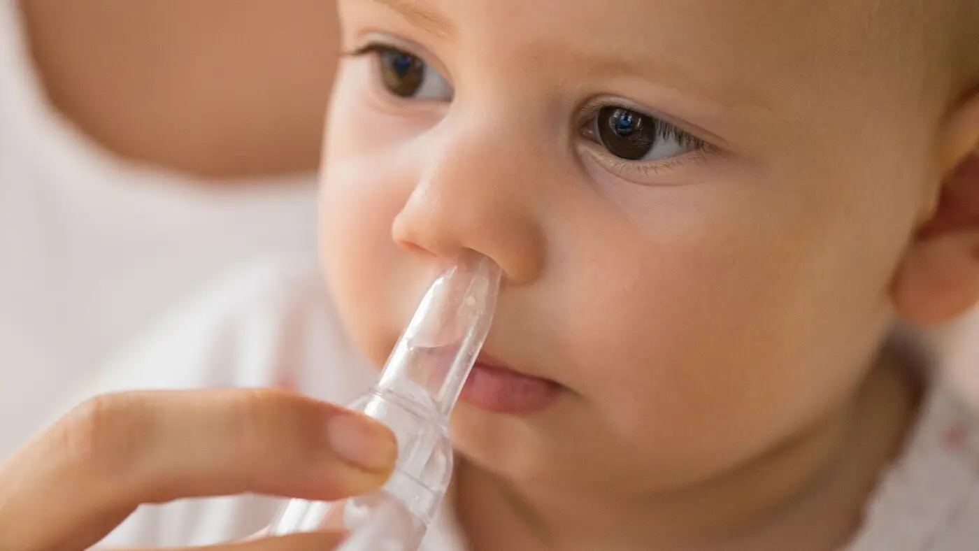 lavagem nasal em bebe